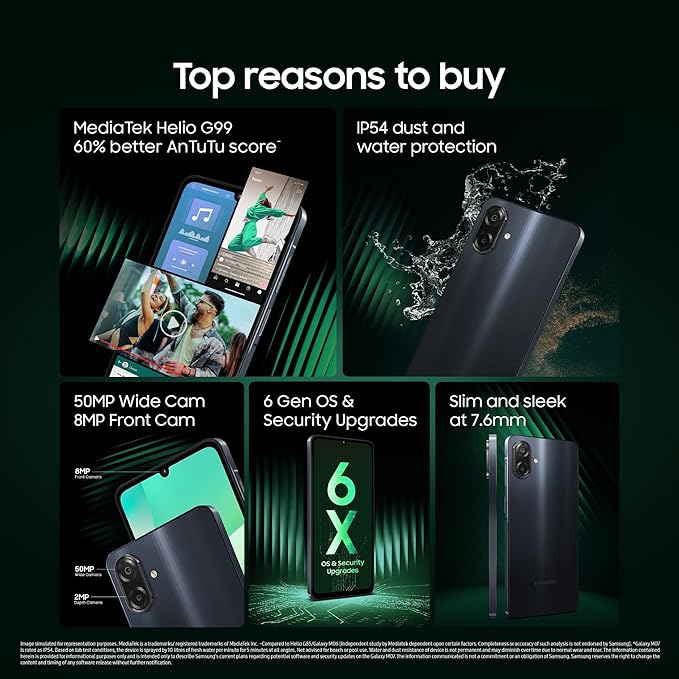 Samsung Galaxy M07 64GB Black - Image 6